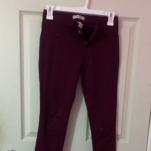Refuge Burgundy Skinny Jeggings